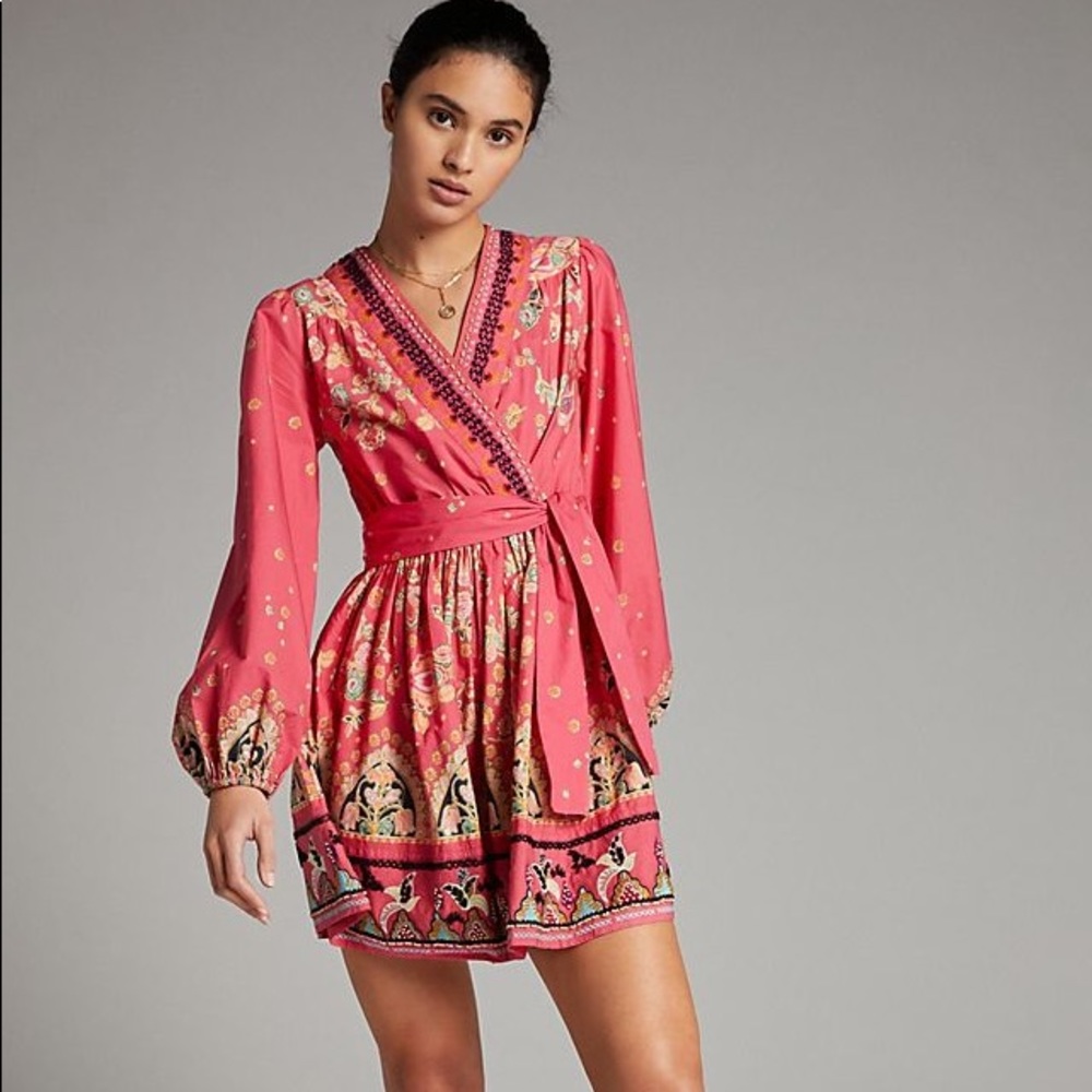 NWT - Raquel Embroidered Mini Dress - Picture 2 of 13